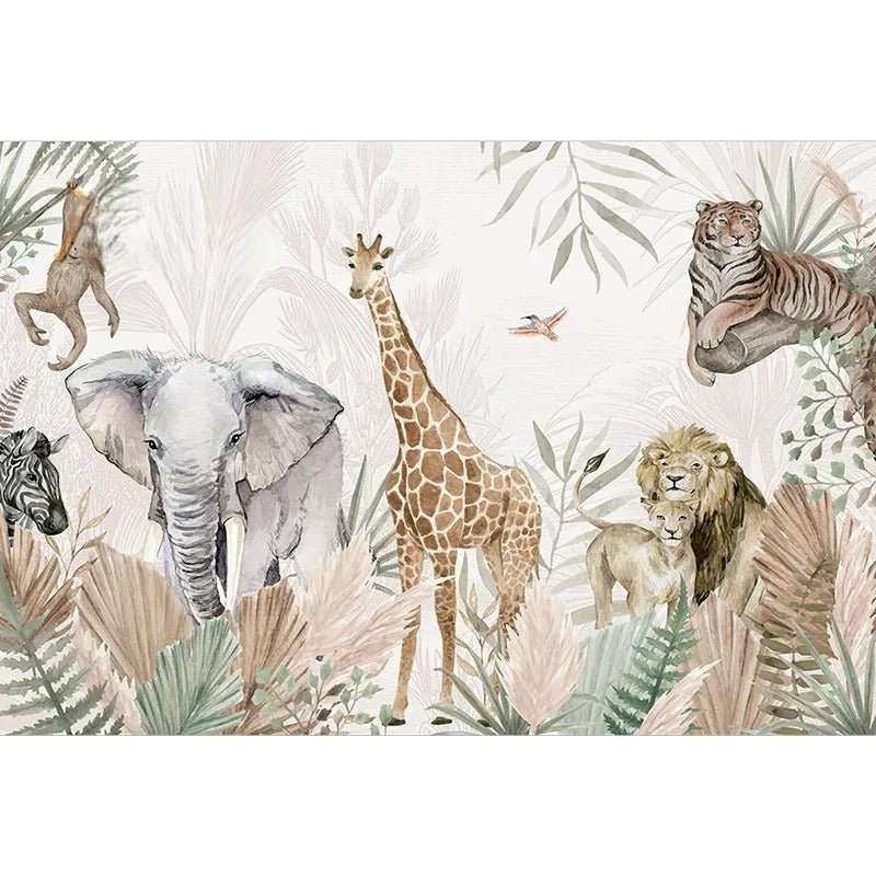 Frise papier peint savane — autocollant