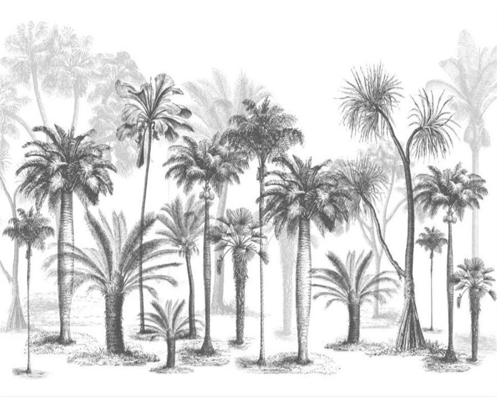 Papier peint animaux savane noir et blanc - Papierpeint-panoramique.fr