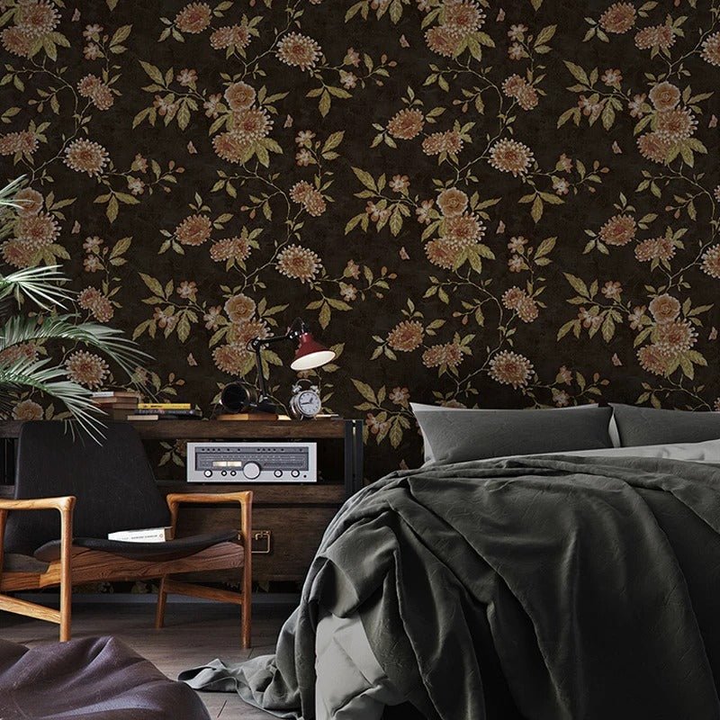 Papier peint année 70 fleur - Papierpeint - panoramique.fr