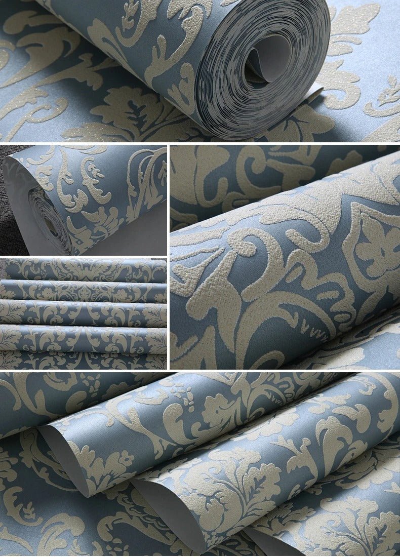 Papier peint bleu couloir - Papierpeint-panoramique.fr