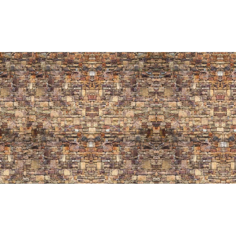 Papier peint brique marron — autocollant