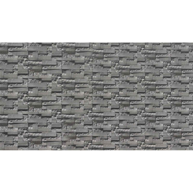 Papier peint brique gris — autocollant