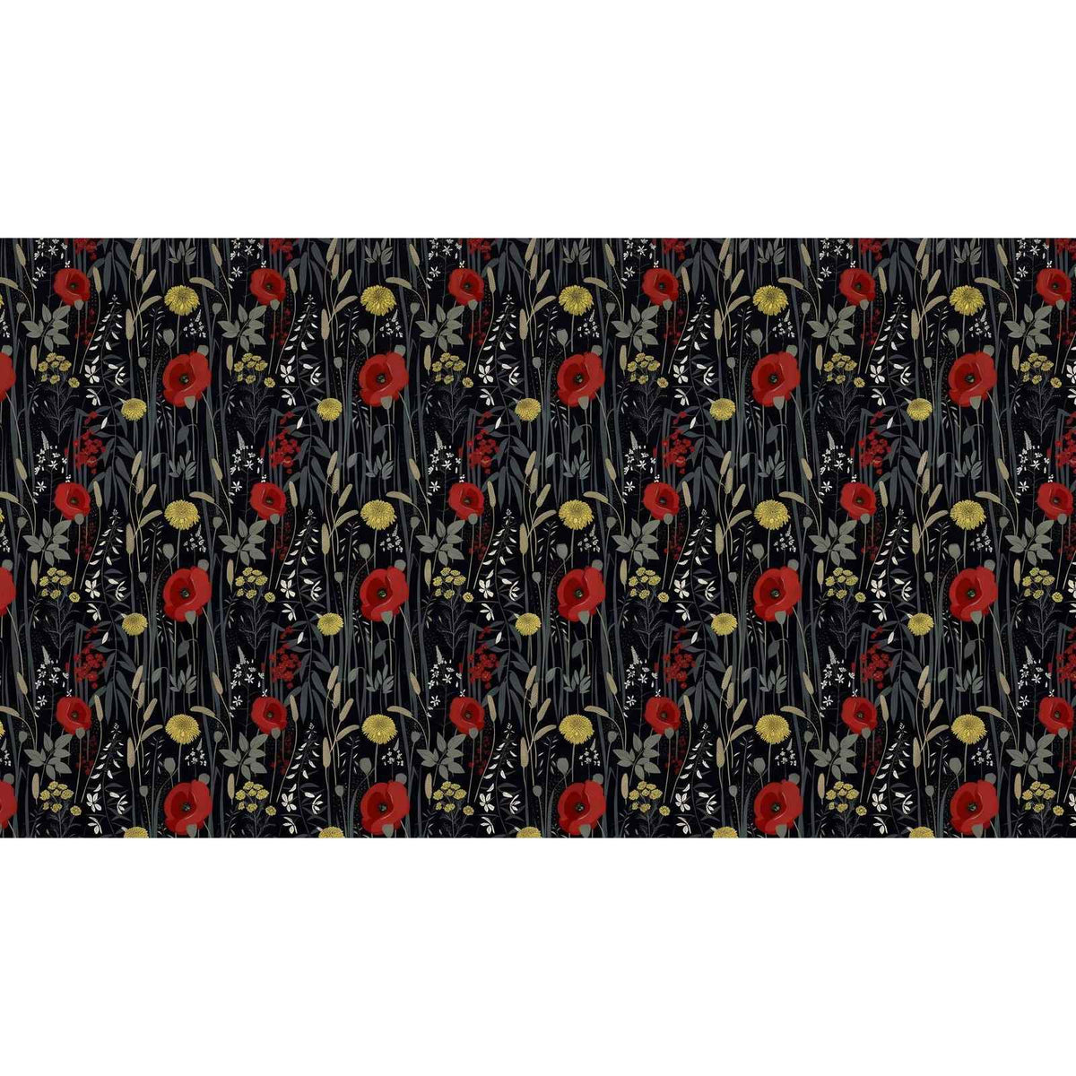 Papier peint coquelicot - motif