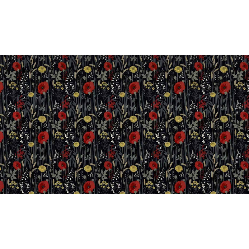 Papier peint coquelicot — autocollant