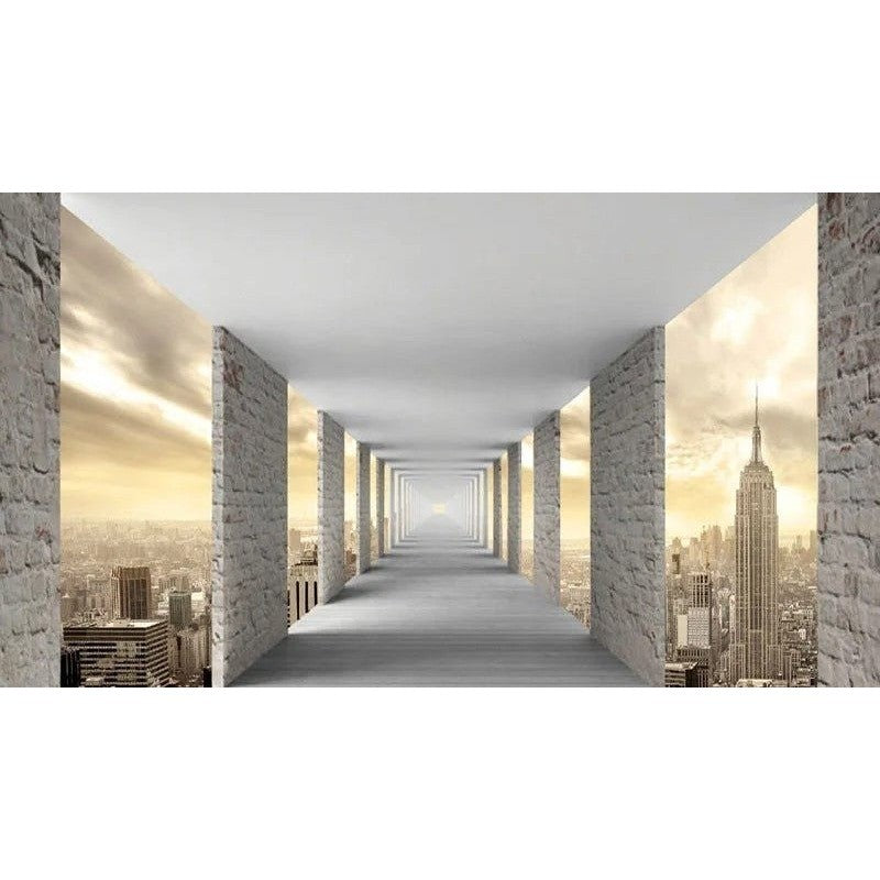 Papier peint couloir chambre — autocollant