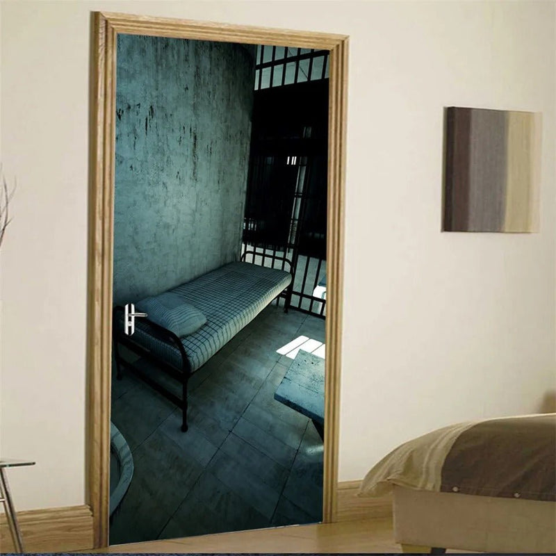 Papier peint couloir sombre — autocollant