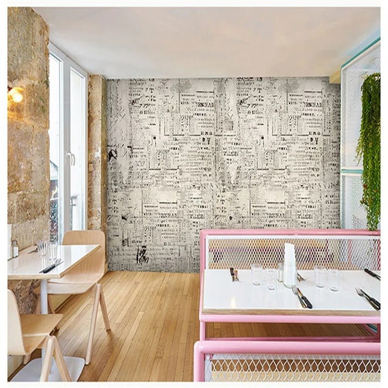 Papier peint couloir vintage — autocollant