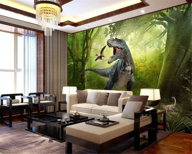 Papier Peint Dinosaure Silhouette — autocollant