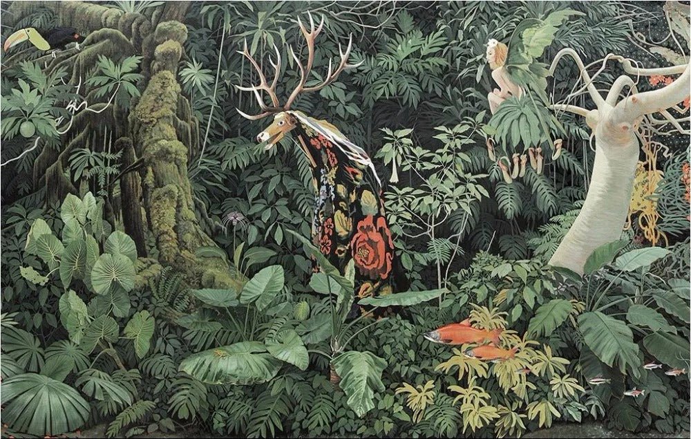 Papier peint effet jungle - motif