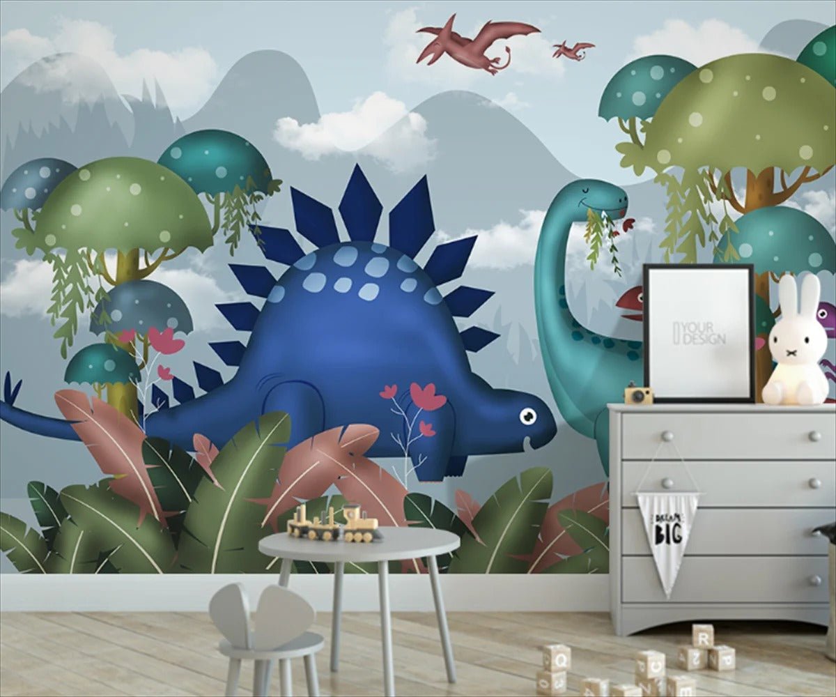 Papier Peint Enfant Dinosaure - Papierpeint-panoramique.fr