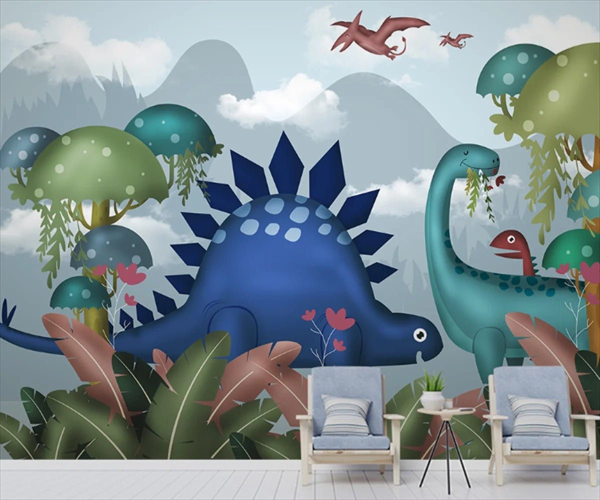 Papier Peint Enfant Dinosaure - Papierpeint-panoramique.fr