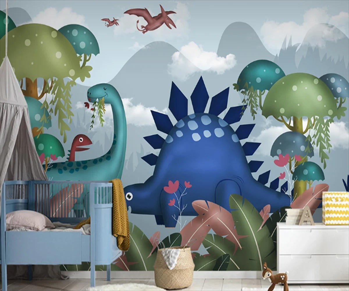 Papier Peint Enfant Dinosaure - Papierpeint-panoramique.fr