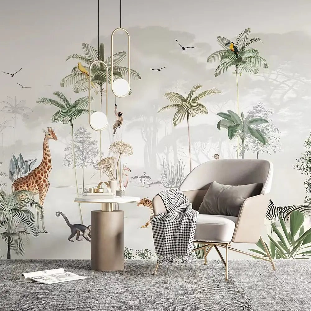 Papier peint esprit jungle - motif