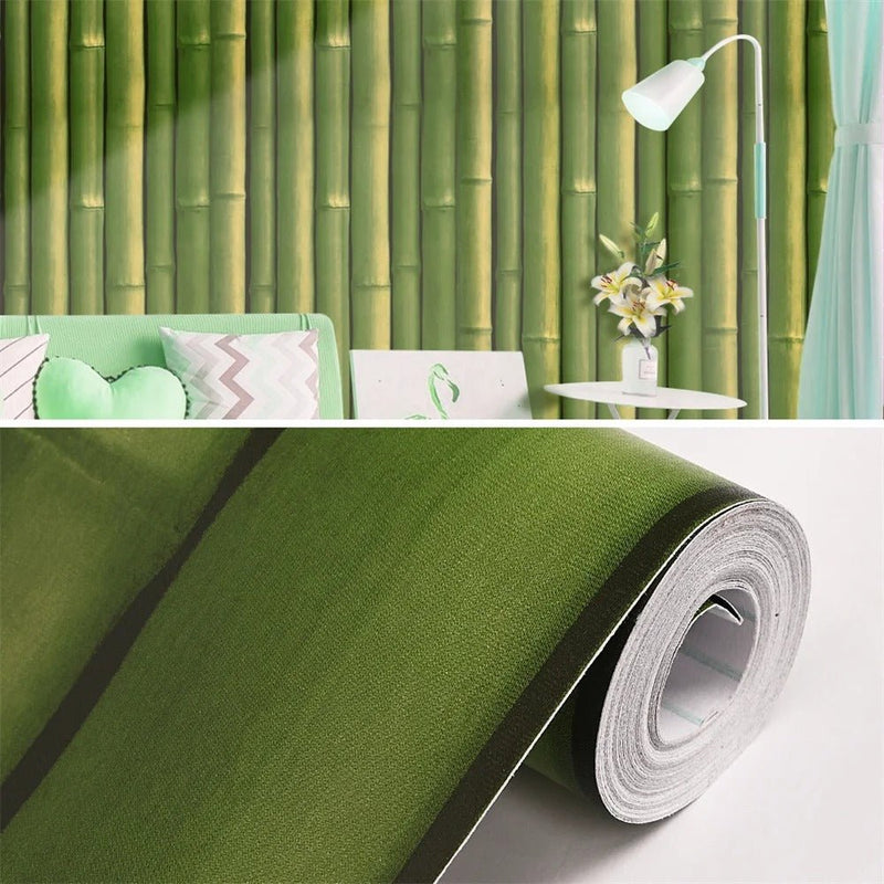 Papier peint feuillage bambou — autocollant