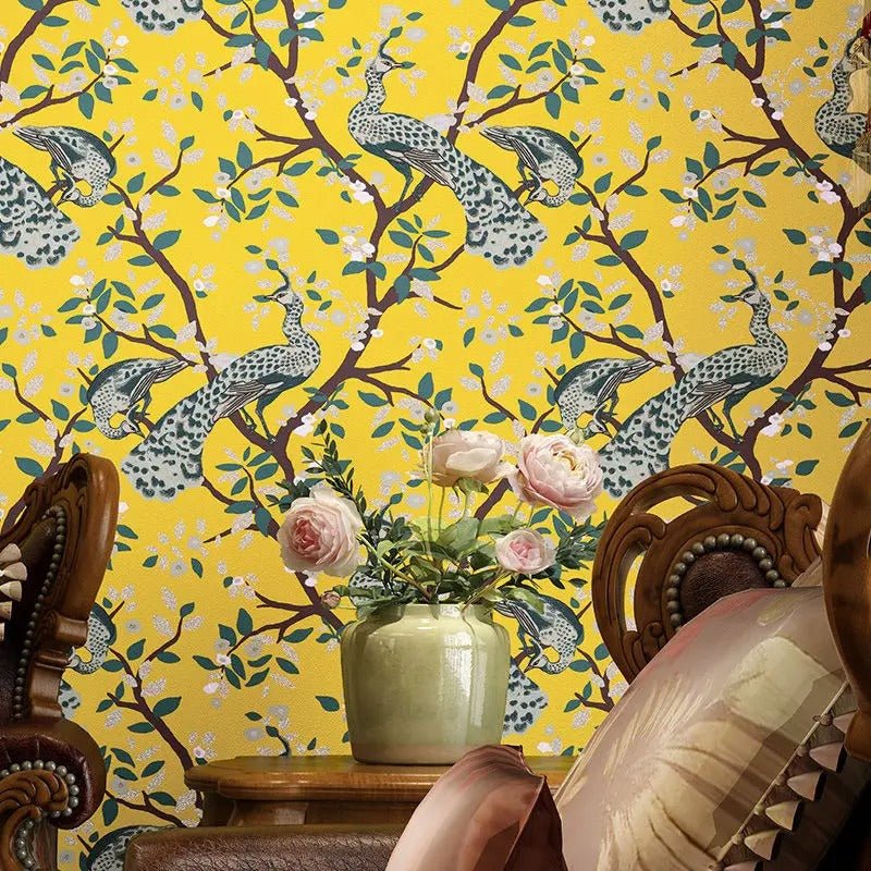 Papier peint feuillage terracotta - Papierpeint-panoramique.fr