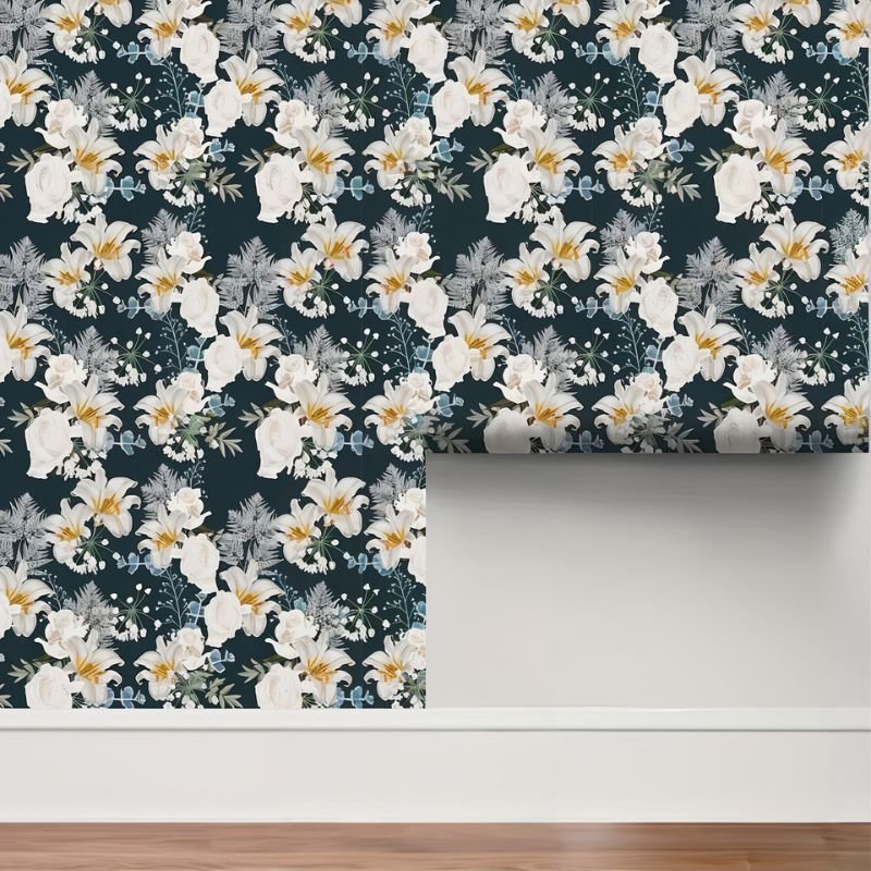 Papier peint fleur de lys - Papierpeint - panoramique.fr