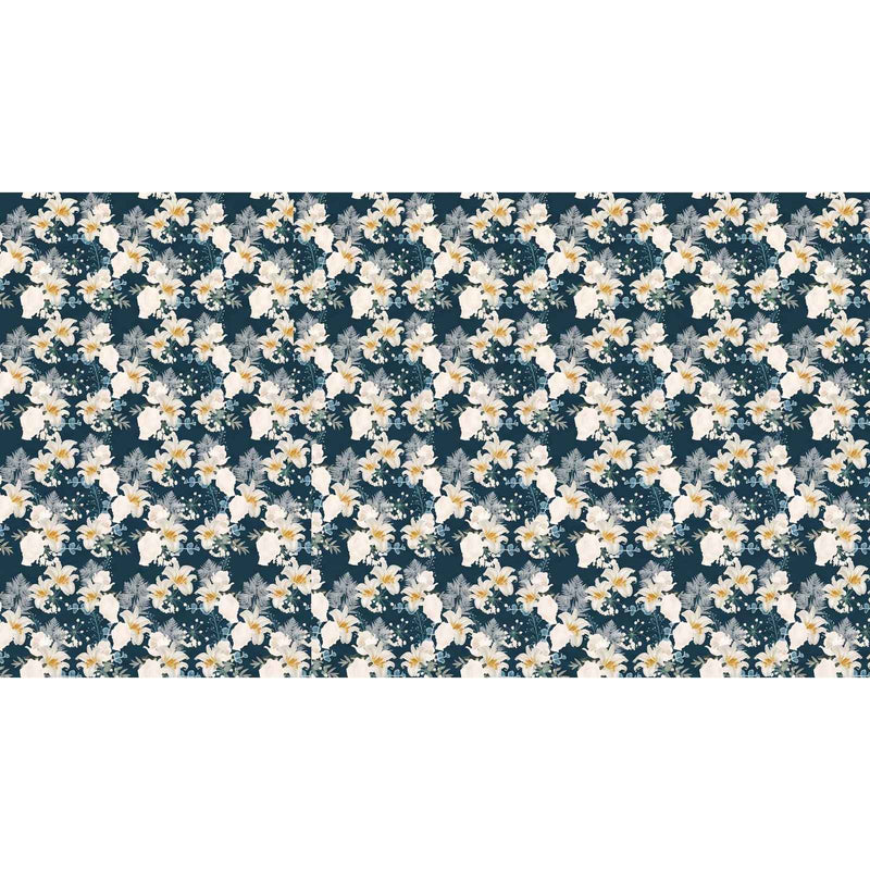 Papier peint fleur de lys — autocollant
