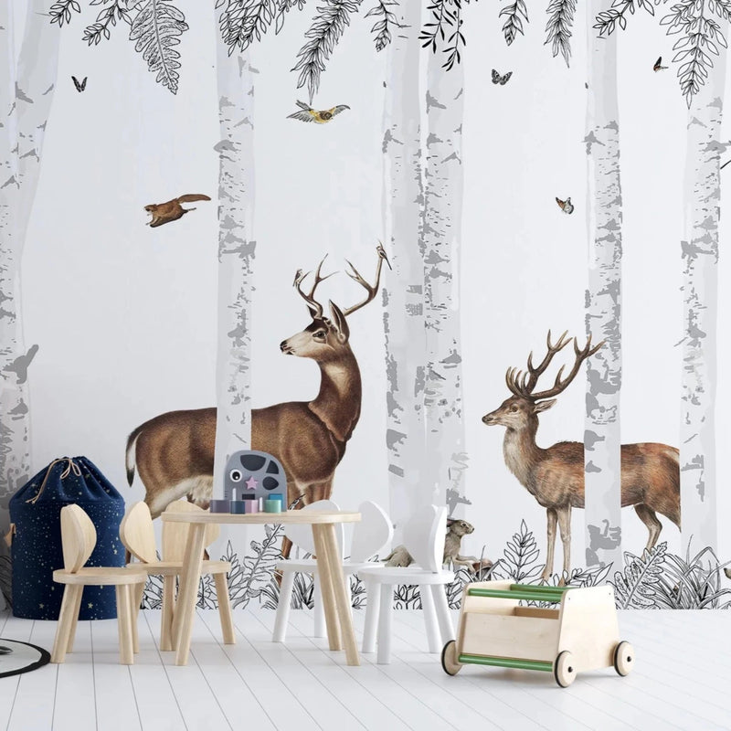 Papier Peint Foret Enfant — intissé mat premium
