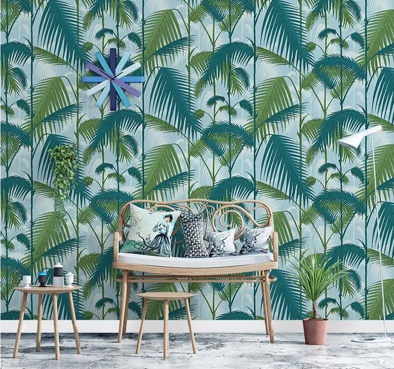 Papier peint intissé palmier — intissé mat premium