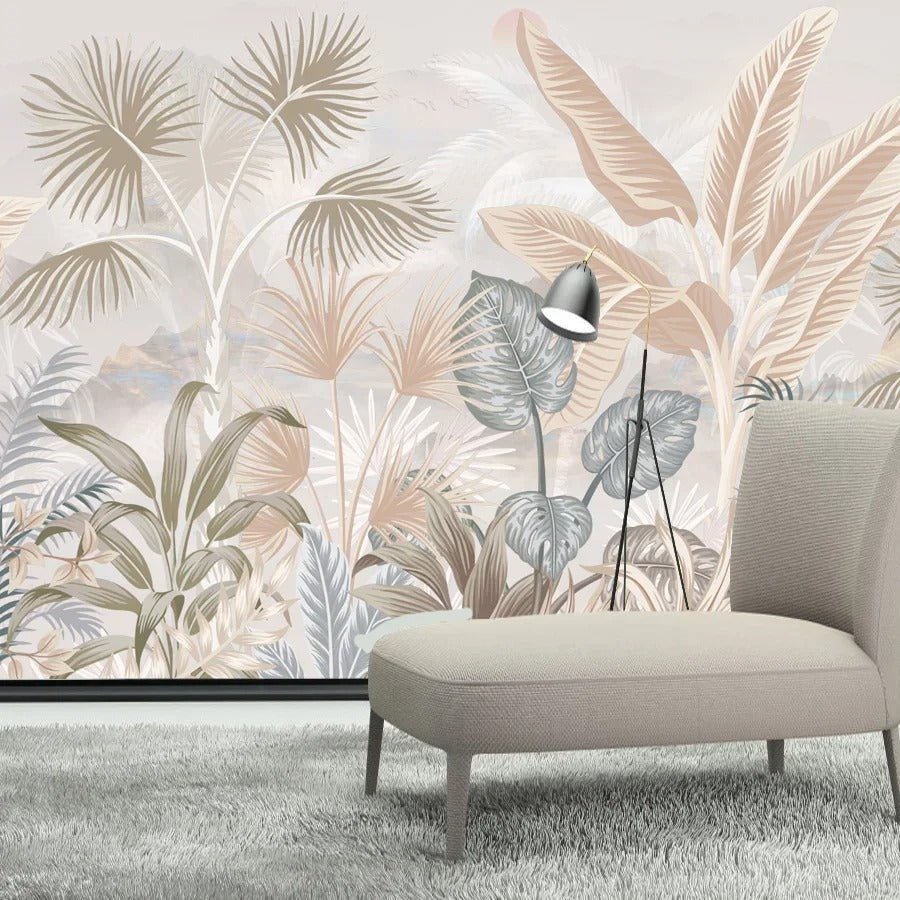 Papier peint jungle beige - Papierpeint-panoramique.fr