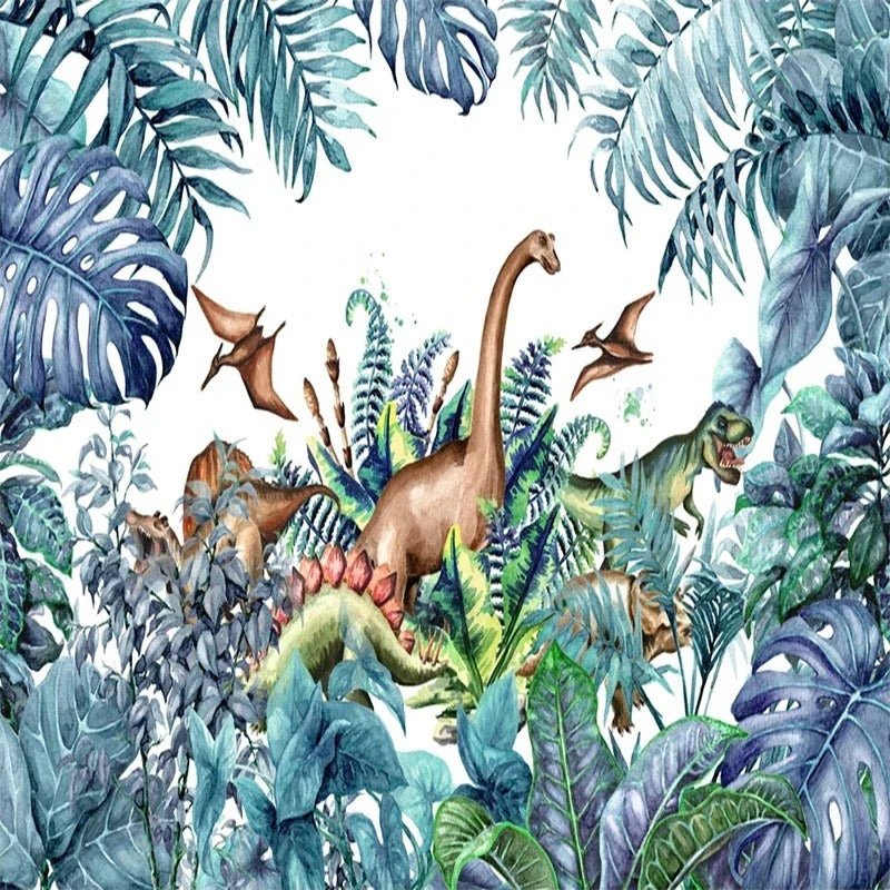 Papier Peint Jungle Dinosaure - Papierpeint-panoramique.fr