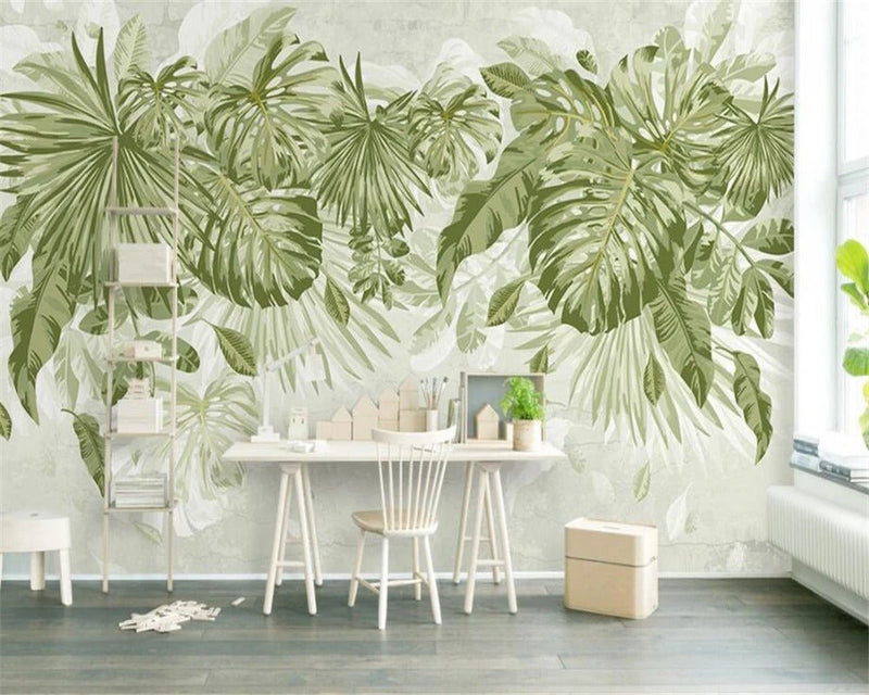 Papier peint jungle moderne — intissé mat premium