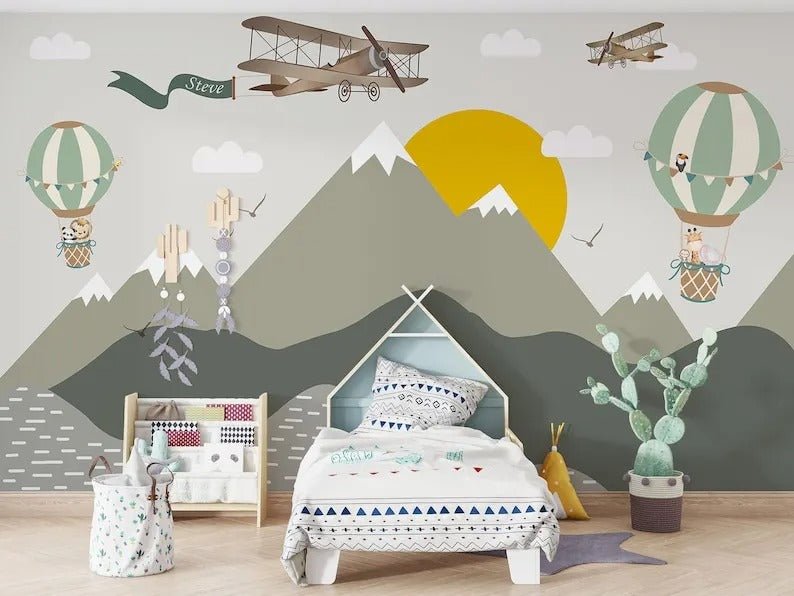 Papier peint montagne chambre bebe - Papierpeint-panoramique.fr