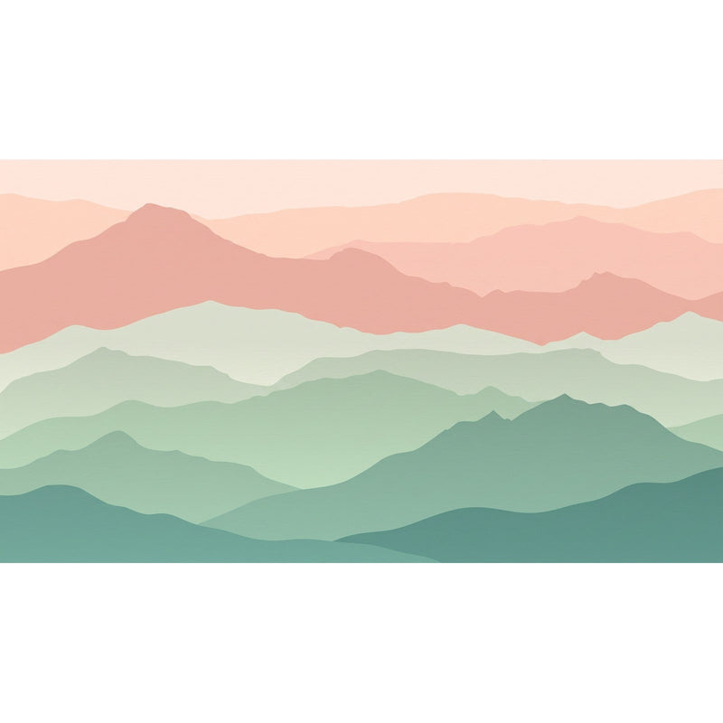 Papier peint montagne chambre — autocollant