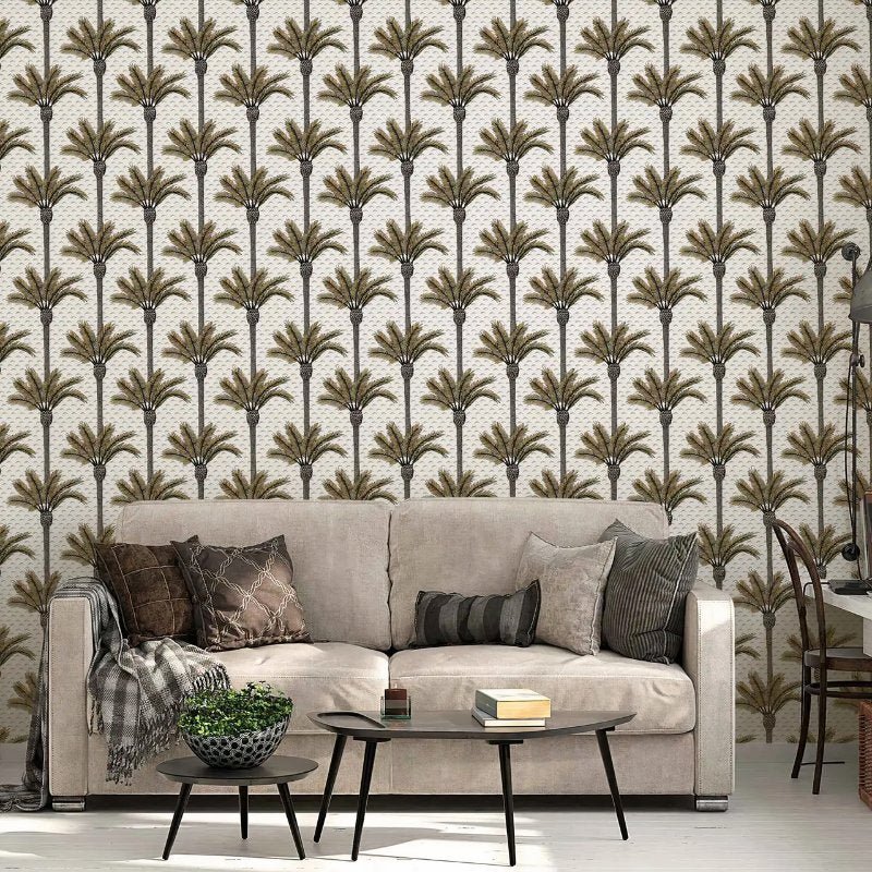 Papier peint motif palmier - motif