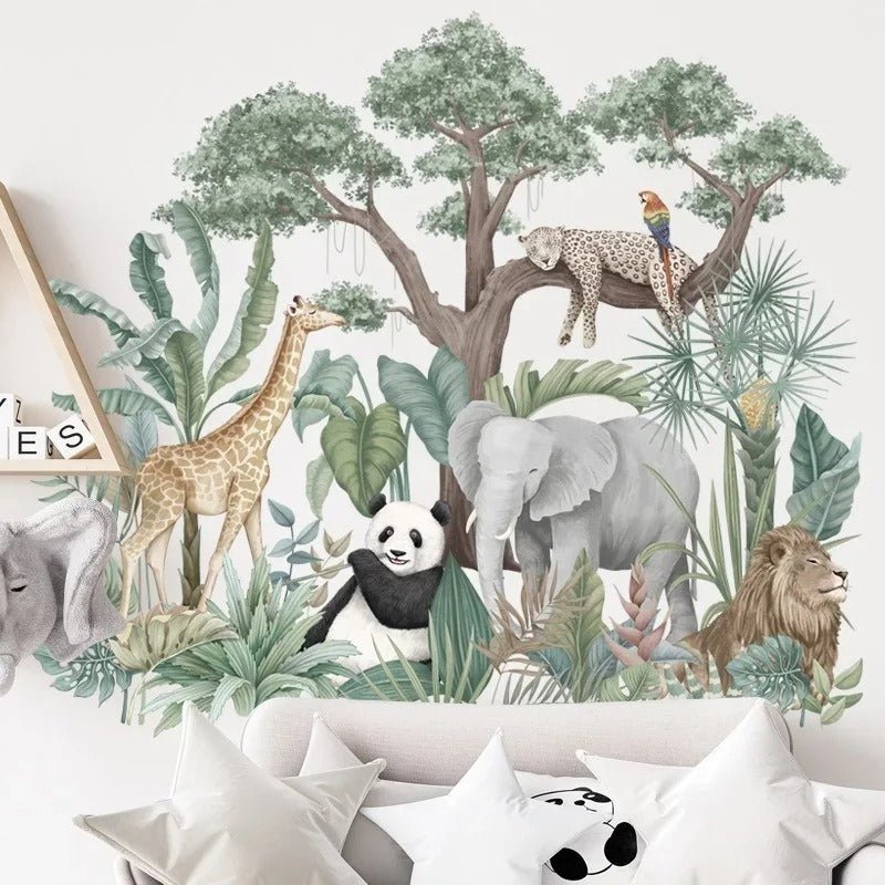 Papier peint motif savane - motif