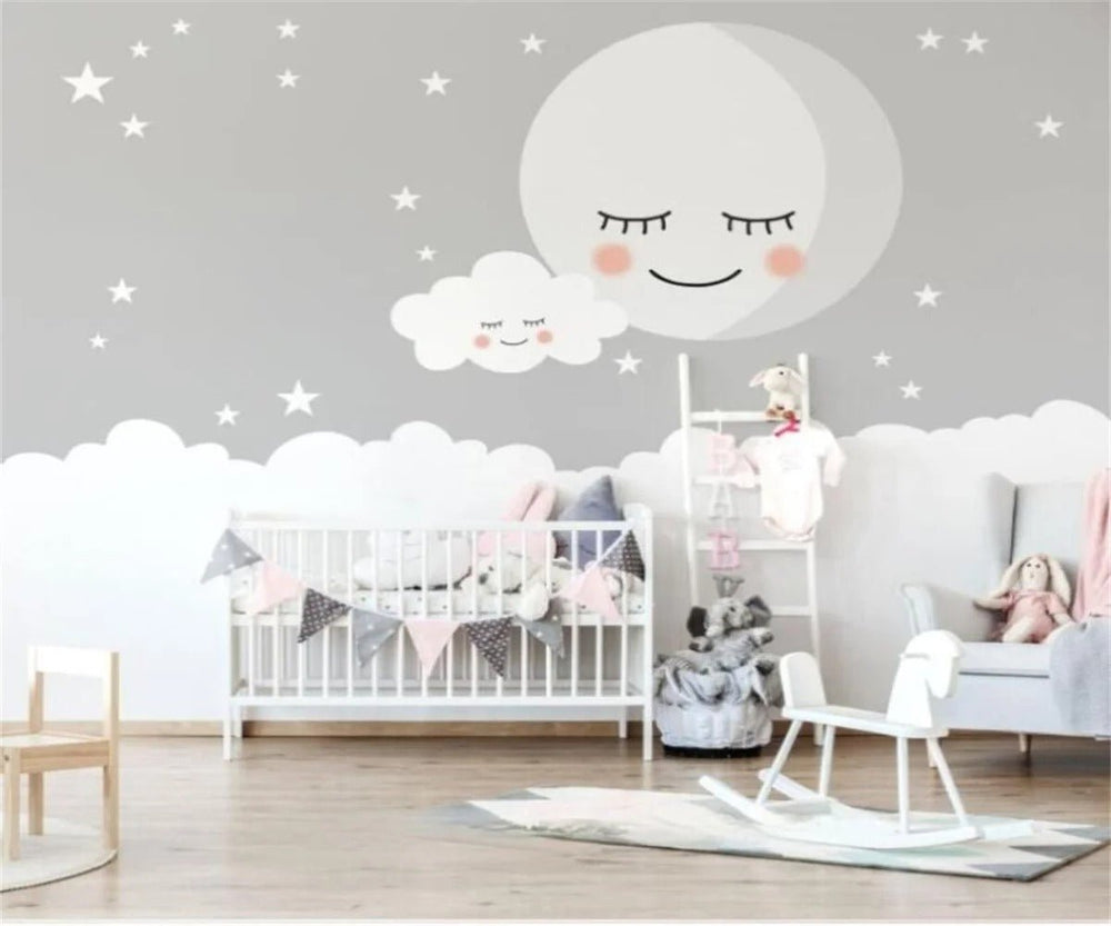 Papier peint nuage chambre bebe - Papierpeint-panoramique.fr