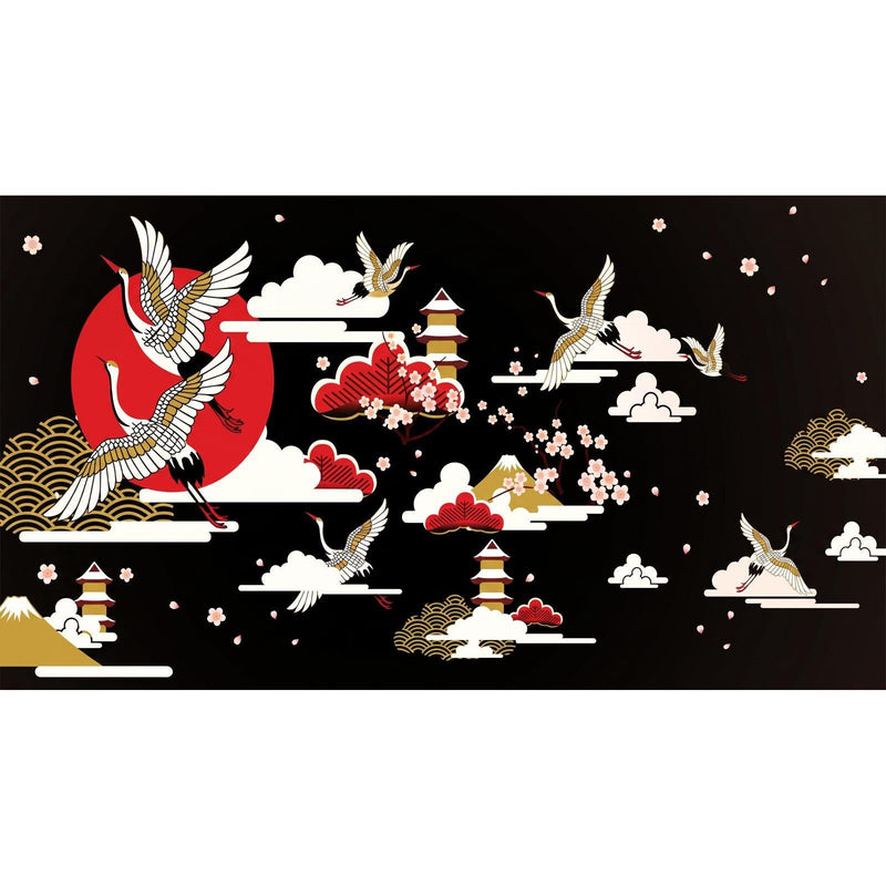 Papier Peint Oiseaux Japonais — autocollant