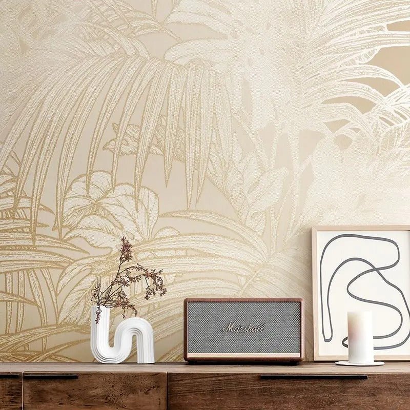 Papier peint palmier beige - Papierpeint-panoramique.fr
