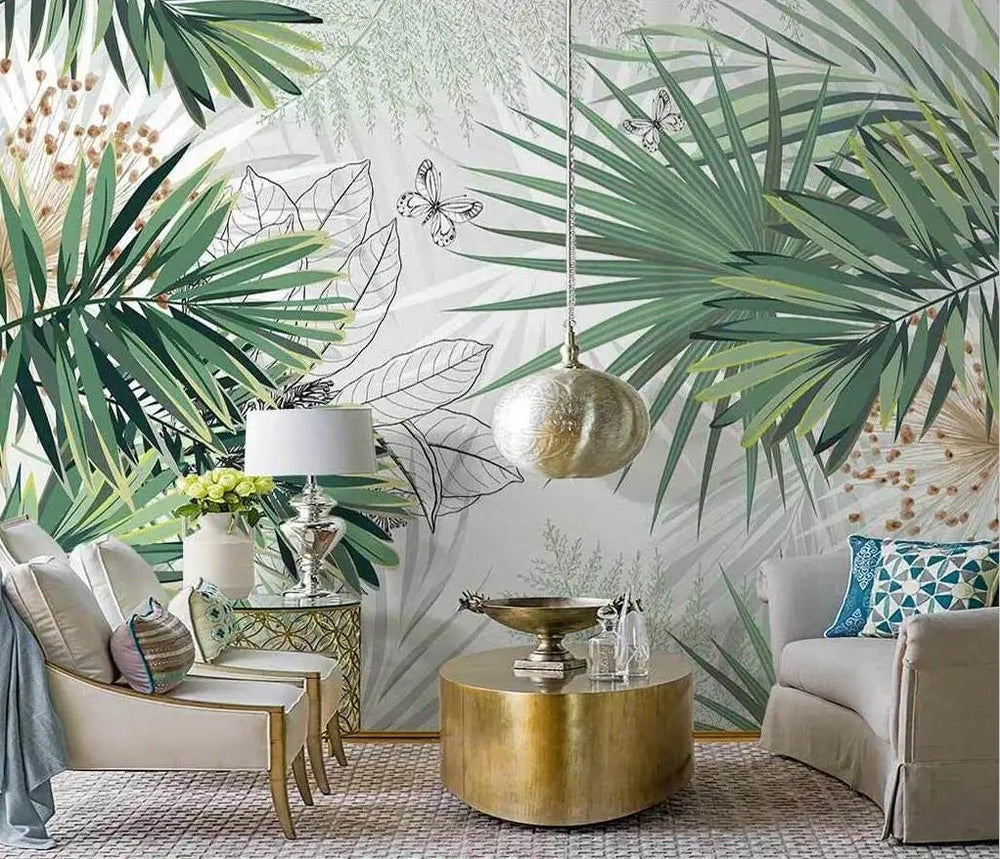 Papier peint palmier chambre - Papierpeint-panoramique.fr
