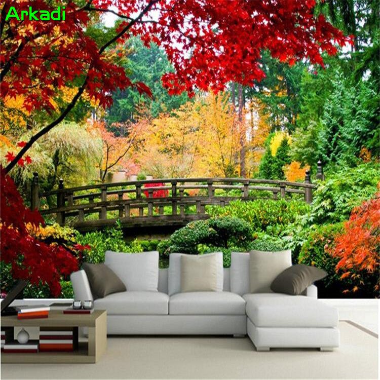 Papier Peint Panoramique Jardin Japonais - motif