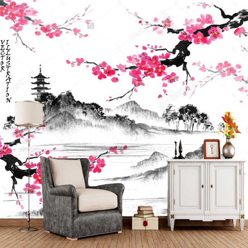 Papier Peint Paysage Japonais — intissé mat premium