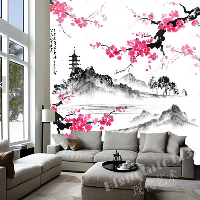 Papier Peint Paysage Japonais — autocollant