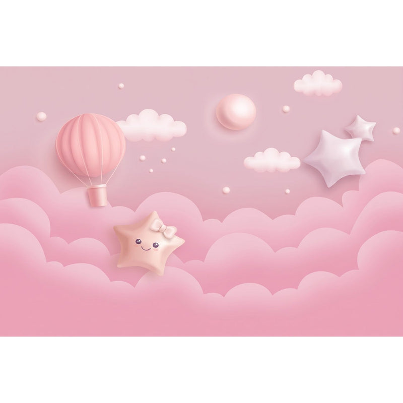 Papier peint rose bebe — autocollant