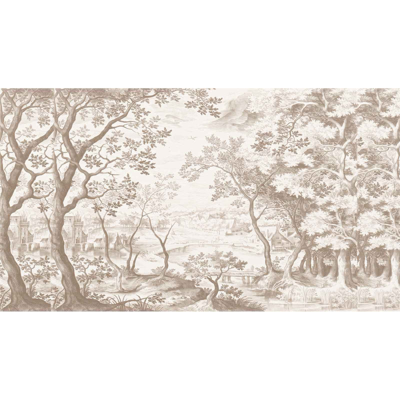 Papier peint savane beige — autocollant
