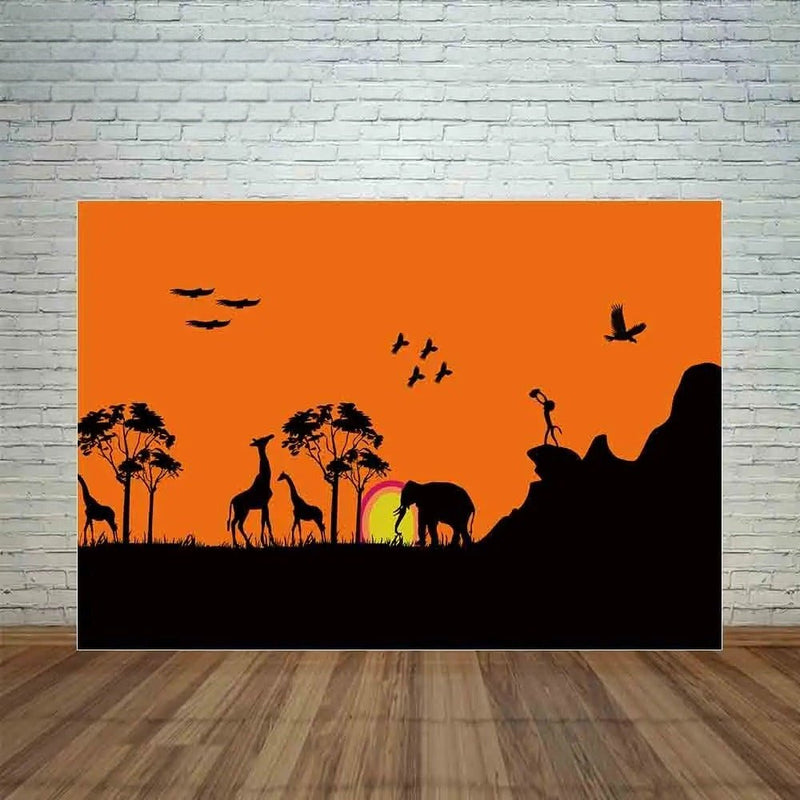 Papier peint savane nuit — autocollant