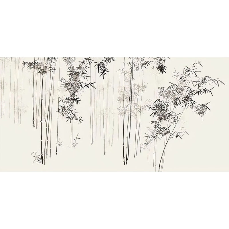 Papier peint tapisserie bambou pour salle de bain — autocollant