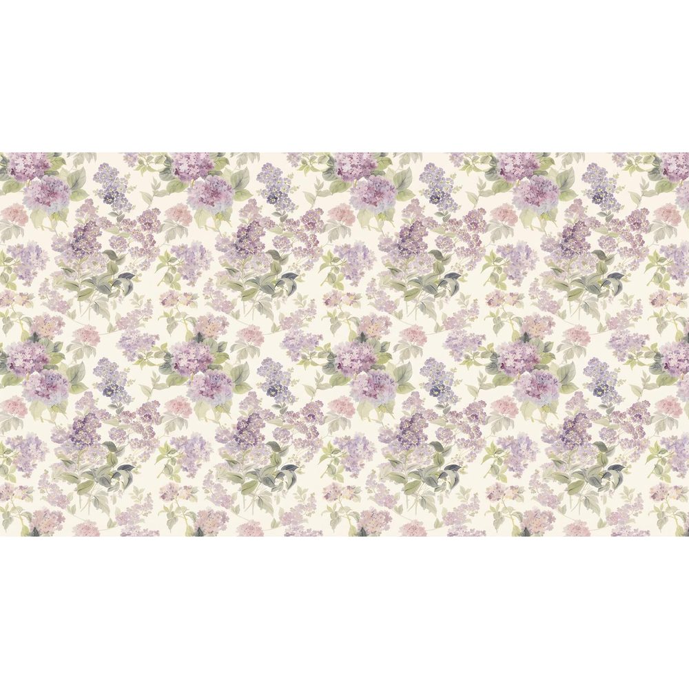 Papier peint tapisserie grosses fleurs vintage rétro - motif