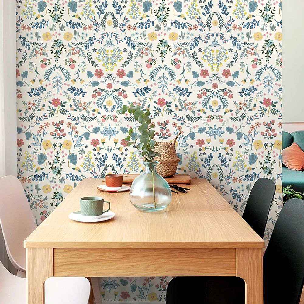 Papier peint tapisserie liberty fleuri pour chambre - Papierpeint - panoramique.fr