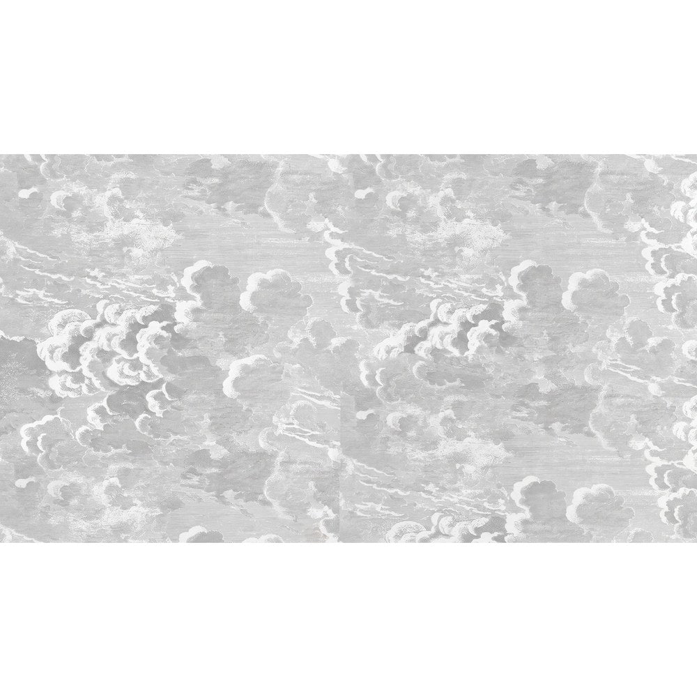 Papier peint tapisserie nuages noir et blanc - motif