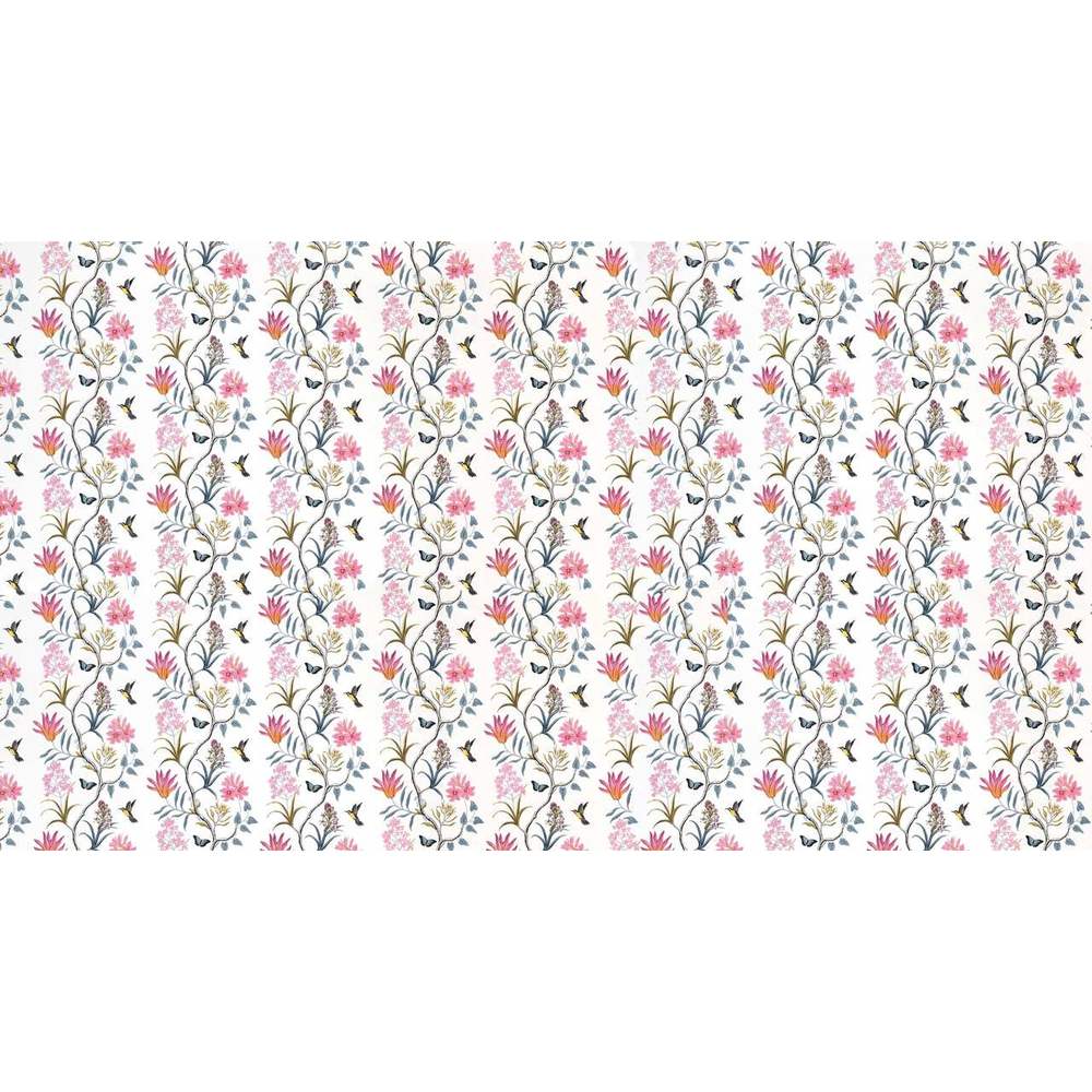 Papier peint tapisserie oiseaux et papillons aquarelle - motif