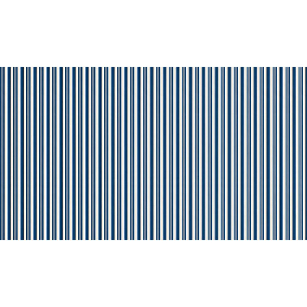 Papier peint tapisserie rayures bleu roi profondes - motif