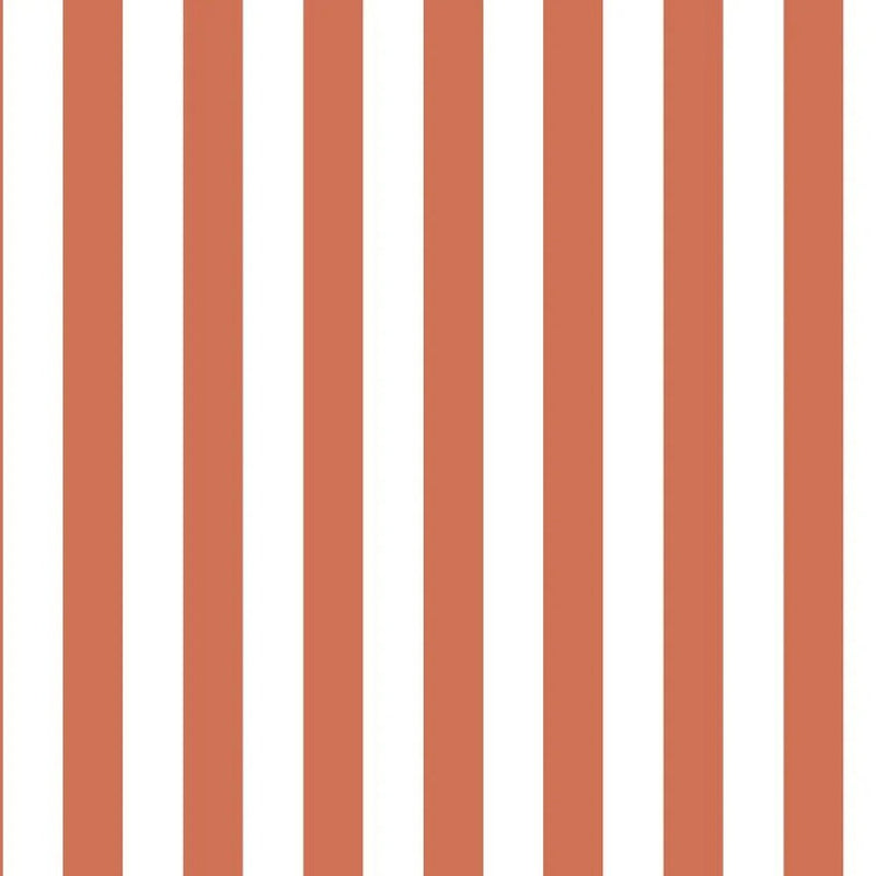 Papier peint tapisserie rayures orange et blanc — autocollant