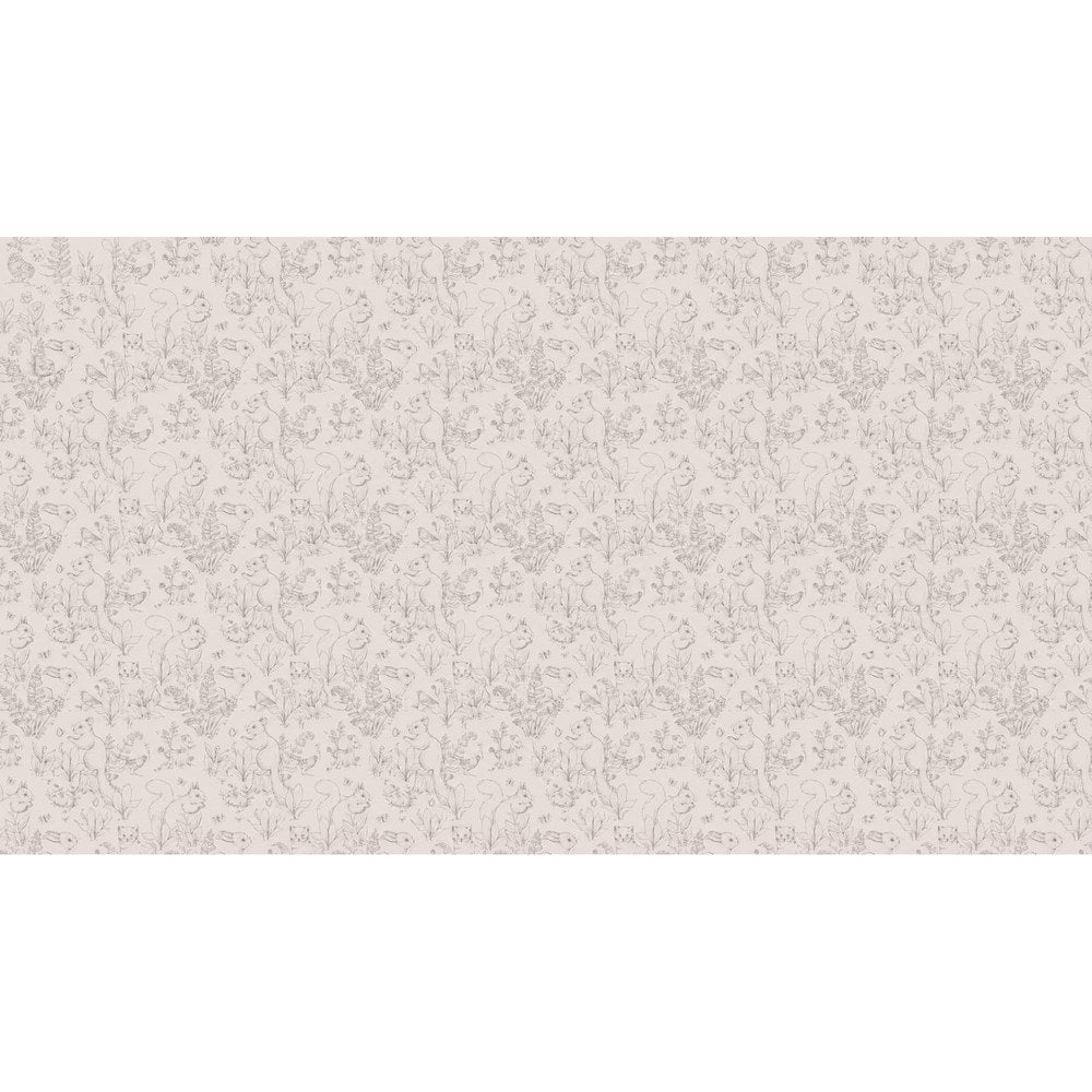 Papier peint tapisserie toile de Jouy pour chambre - motif