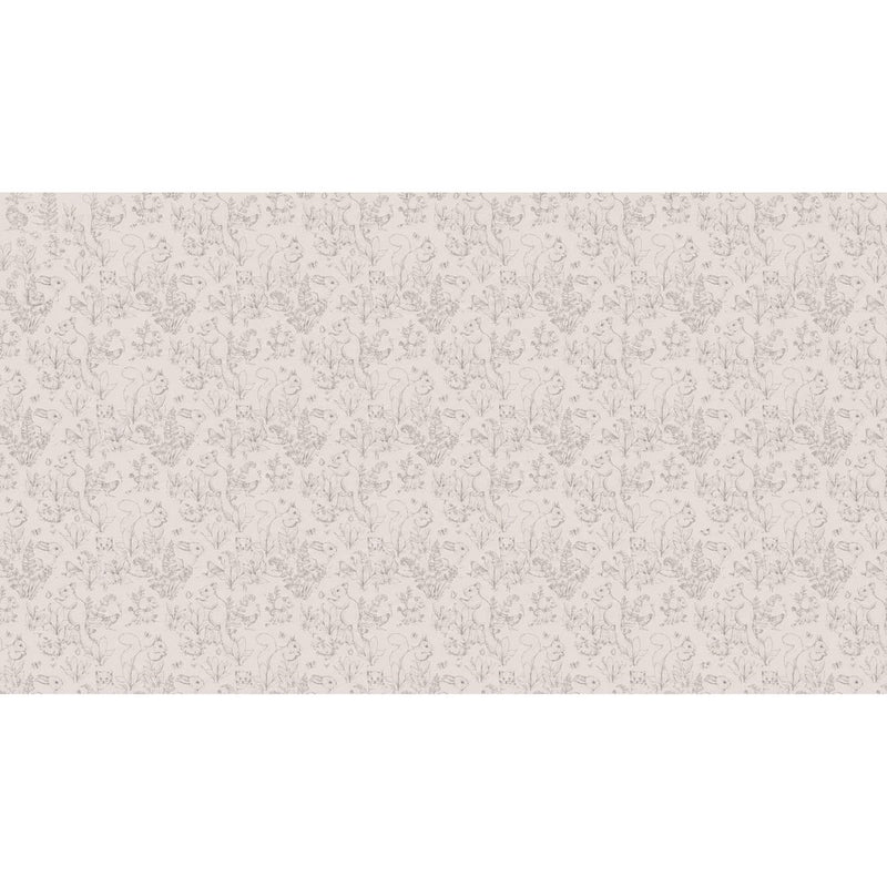 Papier peint tapisserie toile de Jouy pour chambre — autocollant