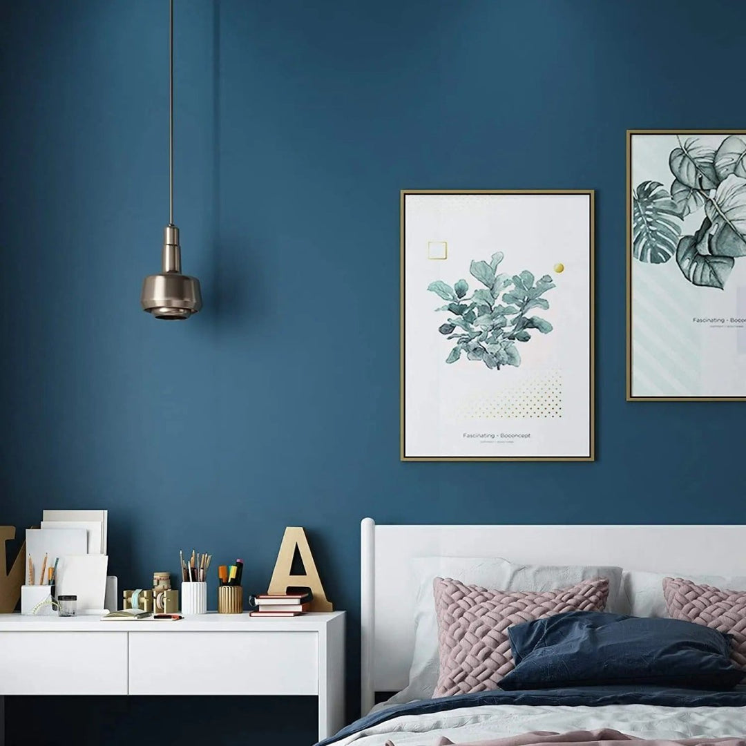 Papier peint tete de lit bleu - Papierpeint-panoramique.fr